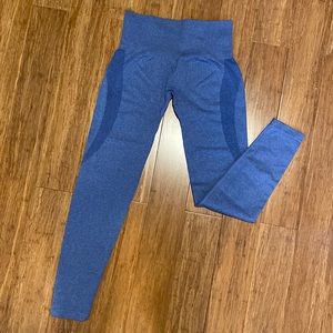 NVGTN denim blue contour leggings
